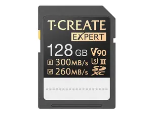 Team Group 128GB Expert SD Card UHS-II / U3 / V90 Read/Write Speed Up to 300/260MB/s (TTCSDX128GIIV9001)