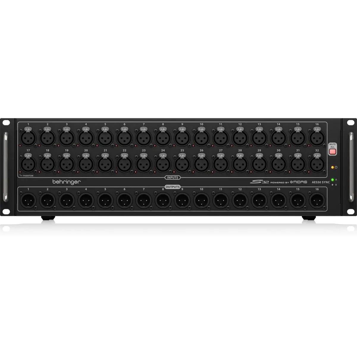 Behringer S32 I/O Box Mixer with 32x Remote-Control Midas Preamps, USB Port, and Included Cable