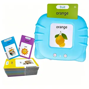 Bilingual Learning Card Machine for Spanish and English Vocabulary Montessori Educational Tool with 224 Core Sight Words Portable Pocket Design Voice Training Function Great Gift for Kids tiktokshopspringglowup