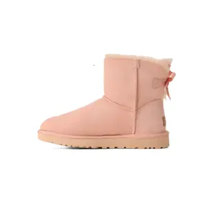 Women's UGG Mini Bailey Bow II Beige Blush (1016501-BGB)