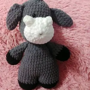 Handmade Crochet Donkey - Bee Yarn, @crochet vision Pattern, Unique & Distinctive, Charming Handmade Piece