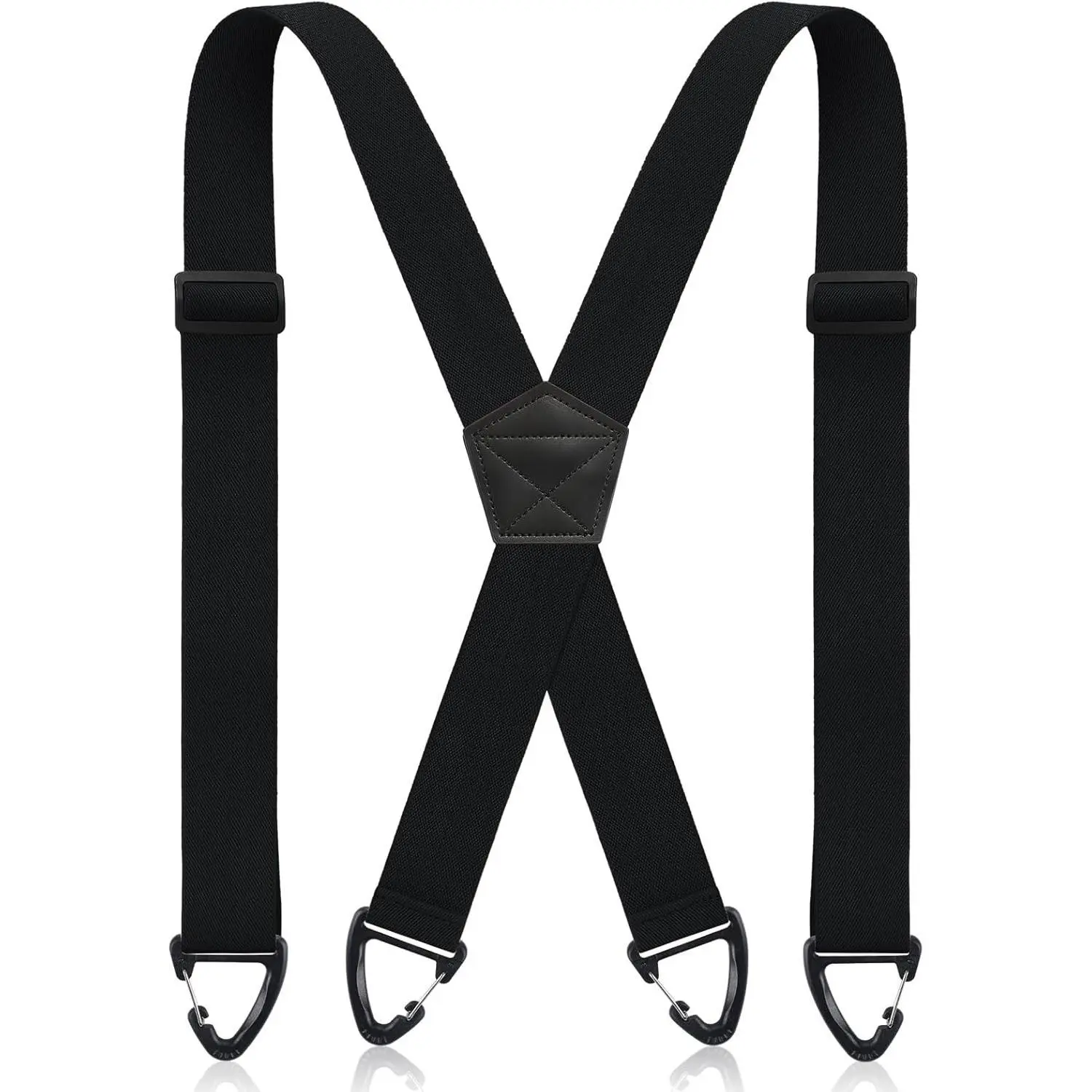X Back Hidden Suspender 1.5 Inches Under Clothing Heavy Duty Work Suspenders for Men Women