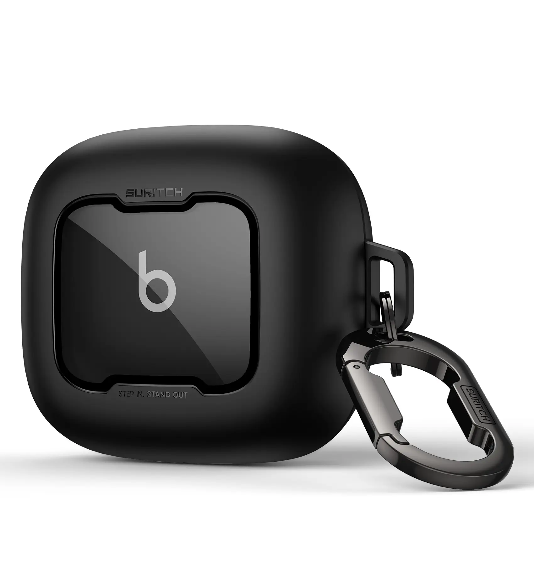 SURITCH for Beats Powerbeats Pro 2 Case Cover, Magnetic Locking Cases for Beats Powerbeats Pro 2 2025, Shockproof Bumper Protective Covers with Carabiner & Keyring & Cleaner Kit【ONLY CESE, NO INCLUDE BUDS]