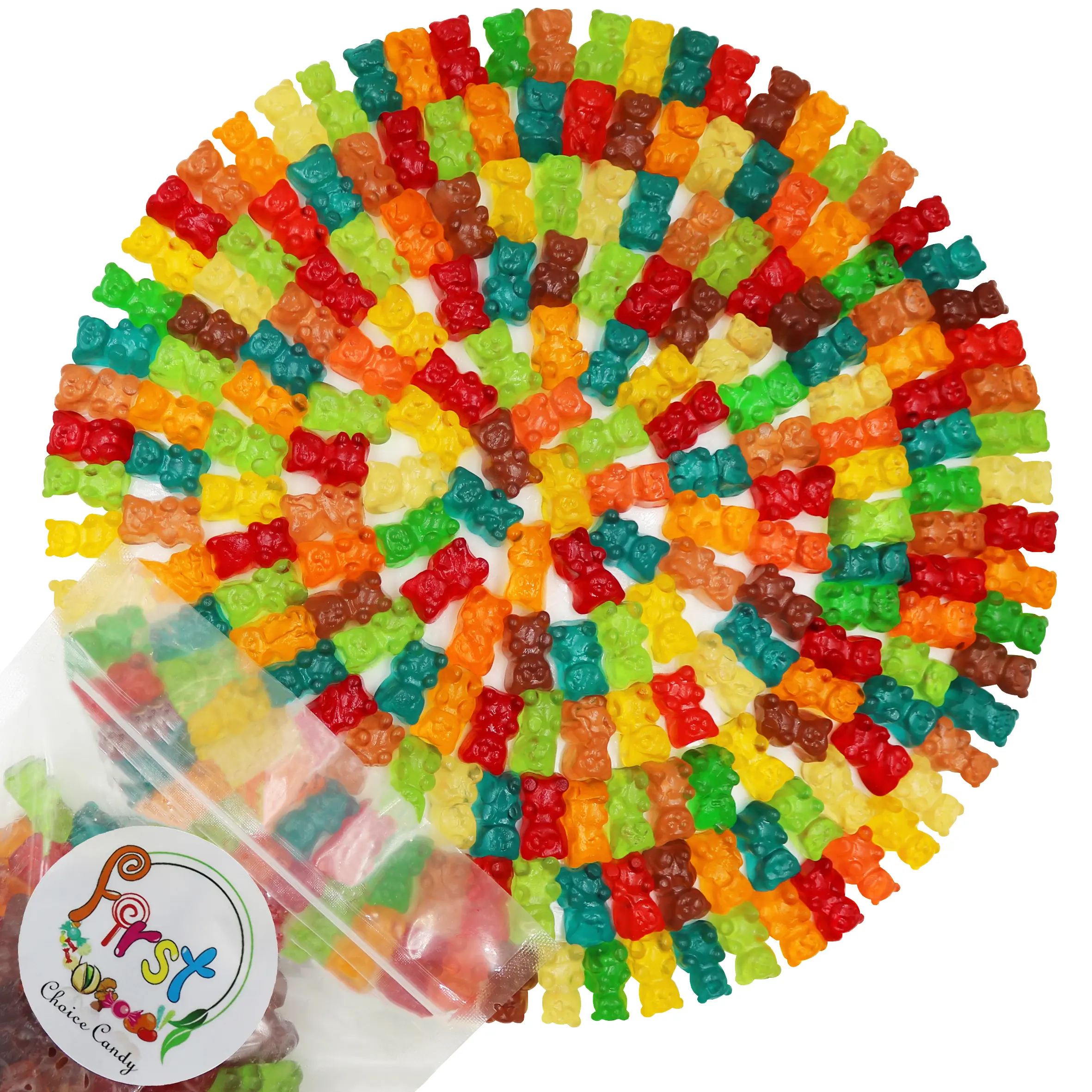 12 FLAVOR GUMMY BEARS 2LB BAG