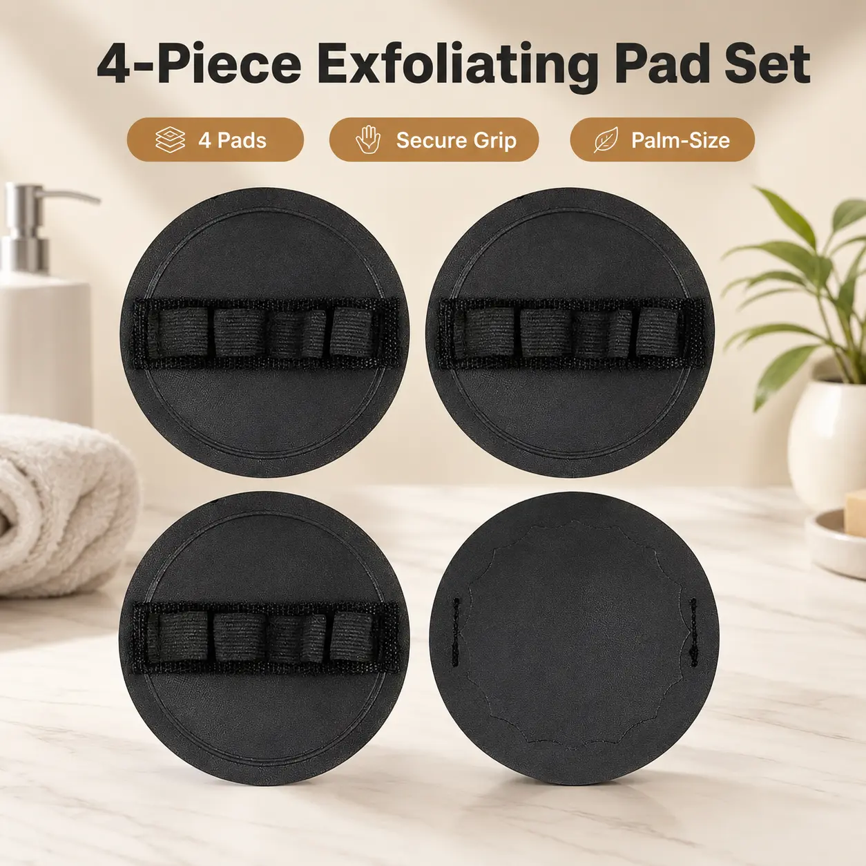 4 Counts Soft Rubber Shower Scrubber for Efficient Cleansing Body, Gentle Exfoliating Bath Brush for All Kinds of Skin and more Cleaning
