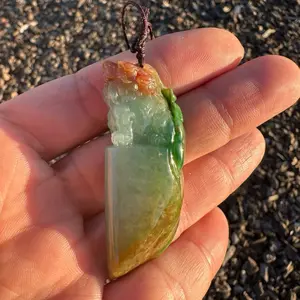 Burmese natural jade multicolored PiXiu