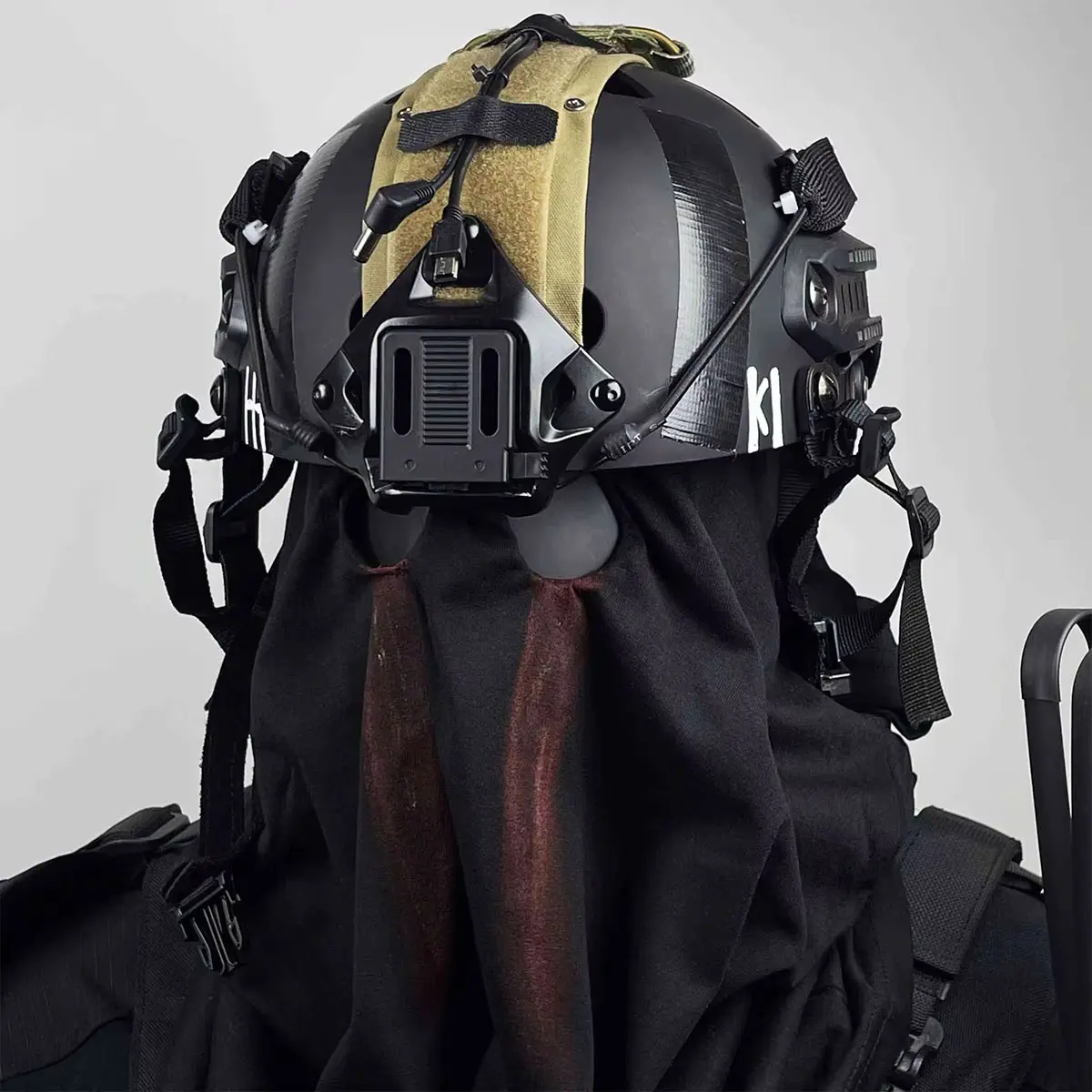 FeingY Call of Duty 19 Tactical Helmet & Mask Set - Ghost Konig Look Costumes for Call of Duty Fans, Sports & Outdoor Protective Gear for Comic Exhibition Cosplay