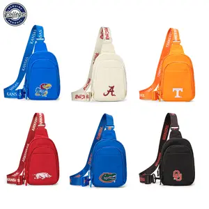 [March Madness] NCAA Sling Backpack Crossbody Bag for Women & Men – Small Anti-Theft Lightweight Chest Bag, Game Day Travel Hiking Outdoor Essentials 018