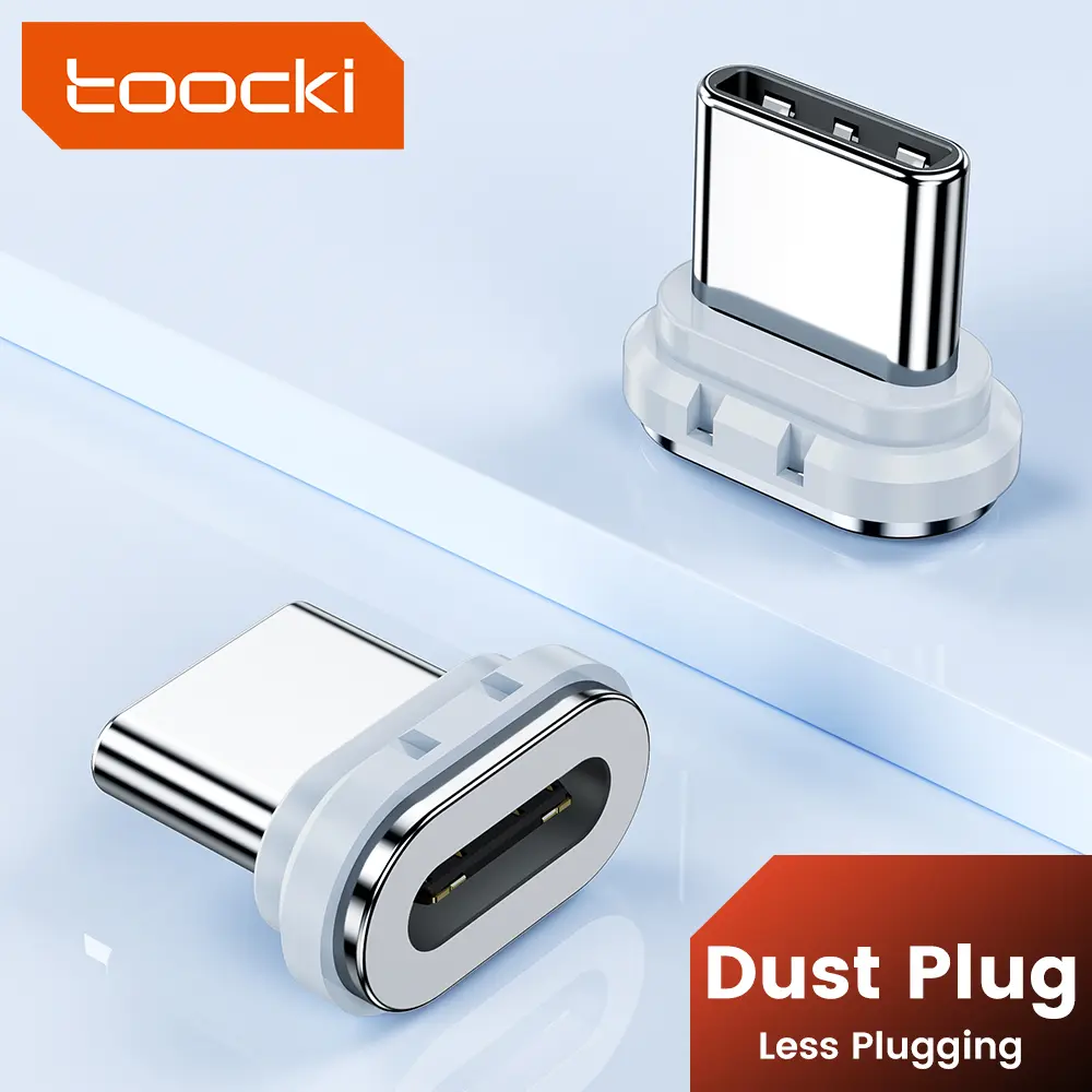 Toocki USB-C magnetic dust-proof adapter, no need to plug and unplug, 240W fast charging, 80Gbps transfer speed, compatible with Android, Apple, and iPhone 15/16/17