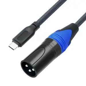 USB C to XLR Male Output Audio Cable,10FT,USB C to Mixer Speakers XLR Male Cable,USB Type-C 24Bit/96Khz Digital Audio Cable for Mixers,Speakers,amplifiers