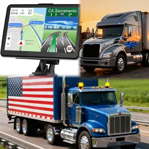 GPS Trackers GPS Navigation for Car Truck Navigator Latest Maps 7 Inch Touch Screen Vehicle GPS Commercial Trucker Navigation Voice Speeding