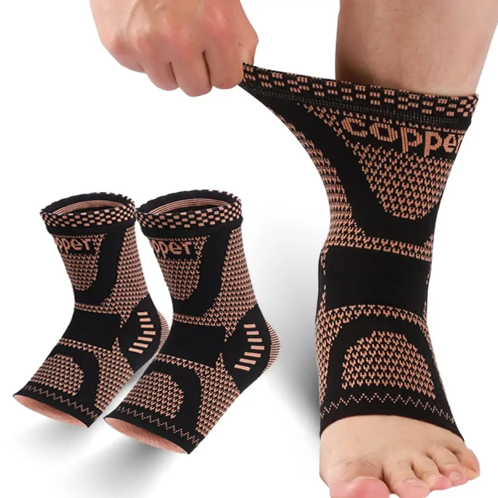 1 Pair Pressurized Ankle Guards, Anti-Sprain Joint Support Gear with High Elasticity & Breathability, Unisex for Running, Fitness Sports Stability