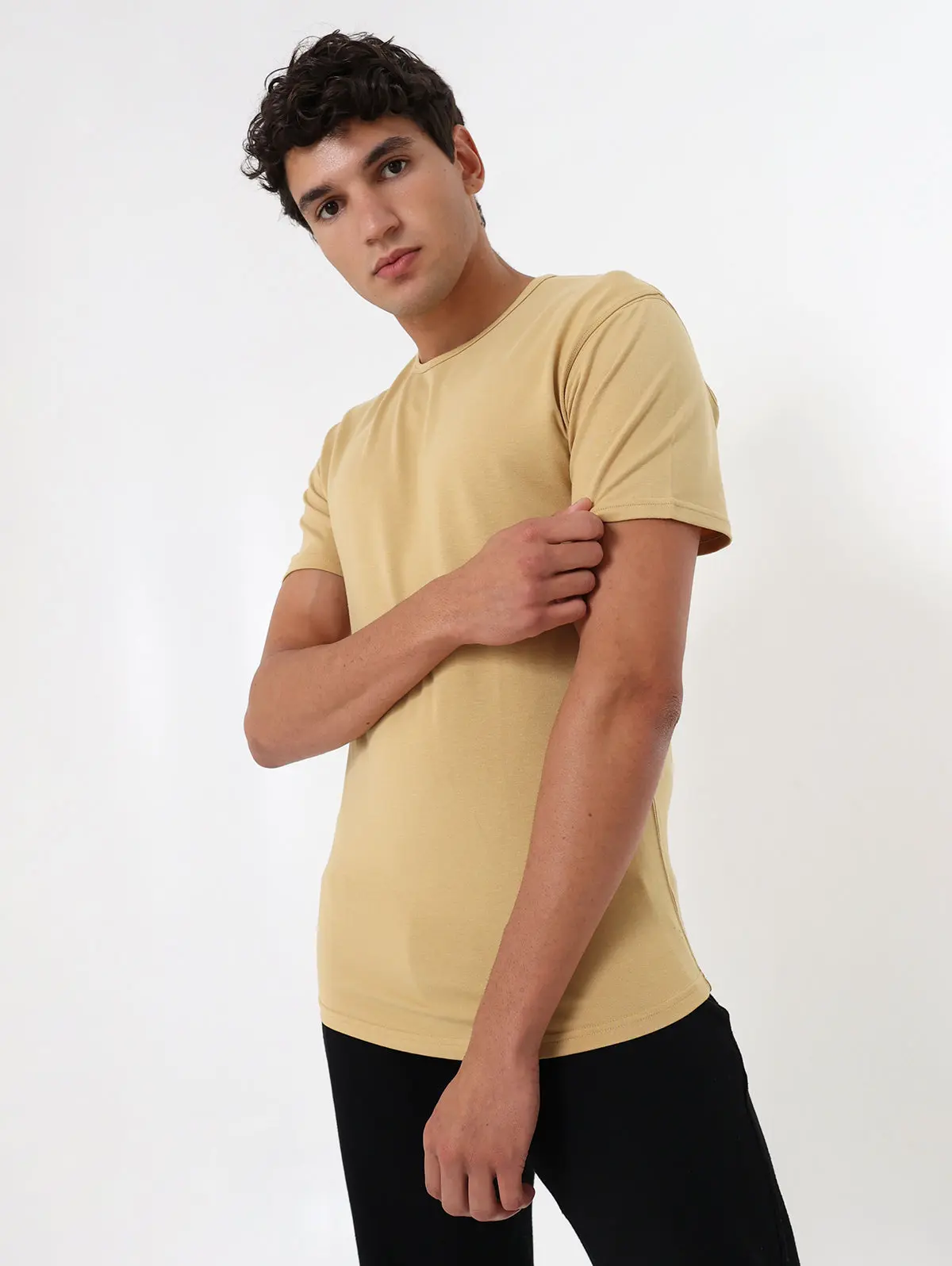 Slide Cut Tee- Sand Slide Cut Tee- Sand