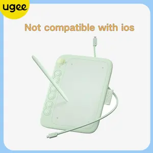 UGEE Q6 Art Drawing Tablet (6.5x4 in) - 6 Hot Keys, 8192 Levels Pressure Sensitivity Battery-Free Stylus | Compatible with Android Phones, Mac, Windows & Chrome | Ideal for Drawing, Online Classes & Office Notes