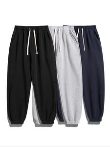 men's solid color drawstring waist sweatpants, casual comfy loose fit pocket jogger pants for daily wear, pants for men, men's trousers for all seasons, sweatpants streetwear, mens pants, work pants men, baggy jogging pants, casual comfy joggers