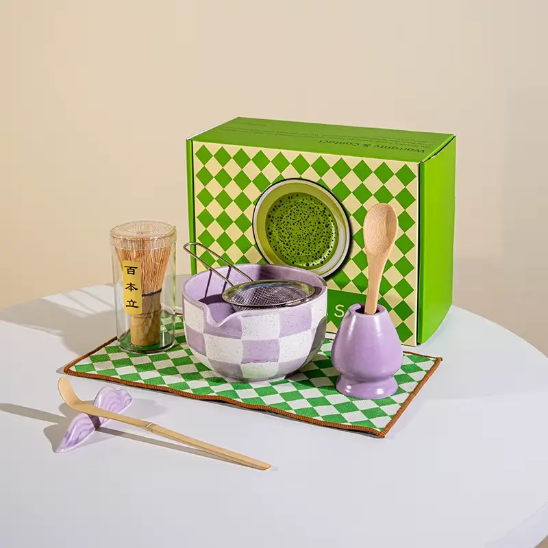 Checkerboard Matcha Set