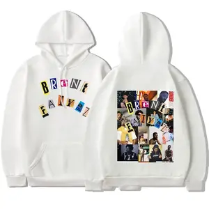 Brent Faiyaz Hoodie/Sweatshirt/T-Shirt 2 Sided, Grunge Anime Graphic Print Sweatshirt Oversized Clothing Hip Hop Streetwear Fleece Keep Warm Hoodies Unisex