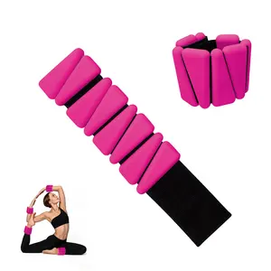 Ankle Weights Set of 2 (1 lb Each) Adjustable Wrist Weights for Women Men Wearable Arm Leg Weight for Pilates, Running, Walking, Workout, Yoga