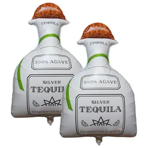 JOYMIX Jumbo 30" Tequila Bottle Foil Balloon (set of 2) - 21st Birthday Decorations, Margs and Matrimony Bachelorette Party Decor, Cinco de Mayo Fiesta Parties