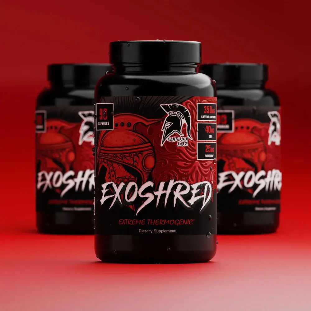 Centurion Labz EXOSHRED Natural Energy & Focus Support Supplement