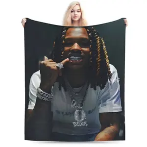 A King Von-themed blanket, soft, warm and durable, perfect for your living room, office, sofa or camping trip, a great gift for music fans