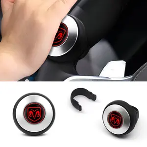 Dodge Car Steering Wheel Power Assist Spinner Knob, Steering Wheel Booster Ball, Rotating Steering Assist Knob, Steering Wheel Aid Accessory, Designed to Assist Steering Control and Improve One-Handed Turning Convenience.