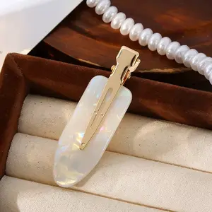 JBEXTENSION No-bend Hair Clips No-crease Hair Clips Styling Duck Bill Clips No-dent Alligator Hair Barrettes for Salon Hairstyle Hairdressing Bangs Waves Women Girl Makeup Application 1 Pcs