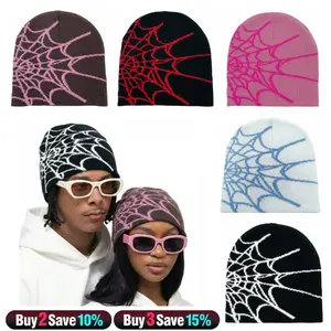Y2K Beanie Spider Hat Unisex Cozy Fall Winter Cap & Fashion Statement Warm Soft Beanie for Skiing, Daily, Hiking, Street Dance Skateboard and Biking Perfect for Gifts