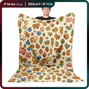 Stardew Valley Flannel Fleece Blanket Cozy Gamer Throw