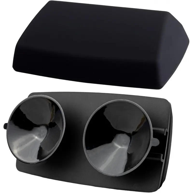 EZ Pass Cover + Holder with Super-Strong Suction Cups.Compact All-Black Look Inside & Outside Your Windshield for Your E-Z Pass and I-Pass