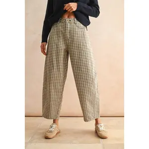 Holland - Plaid Barrel Jeans