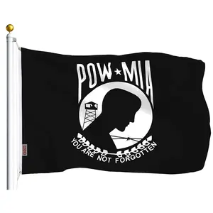 POW MIA Flag 75D Printed Polyester 3x5 Ft