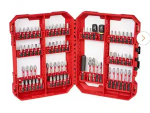 Milwaukee Schokwave Impact Duty Screw Driver Bit Set 74 Piece Comprehensive Collection for Versatile Use Ideal for Professionals