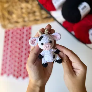 Cow Crochet - Adorable Handmade Crochet Animals for Kids and Adults, Perfect for Gifting and Collecting