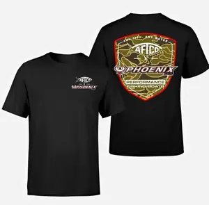 AFTCO x Phoenix Boats Performance Fishing T-Shirt, Outdoor Graphic Tee, Soft Cotton Unisex Shirt, Perfect for Anglers, Phoenix Boats Apparel, Fishing Lifestyle Gear
