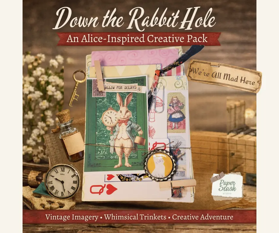 WHITE RABBIT — VINTAGE STORYBOOK PAPER PACK