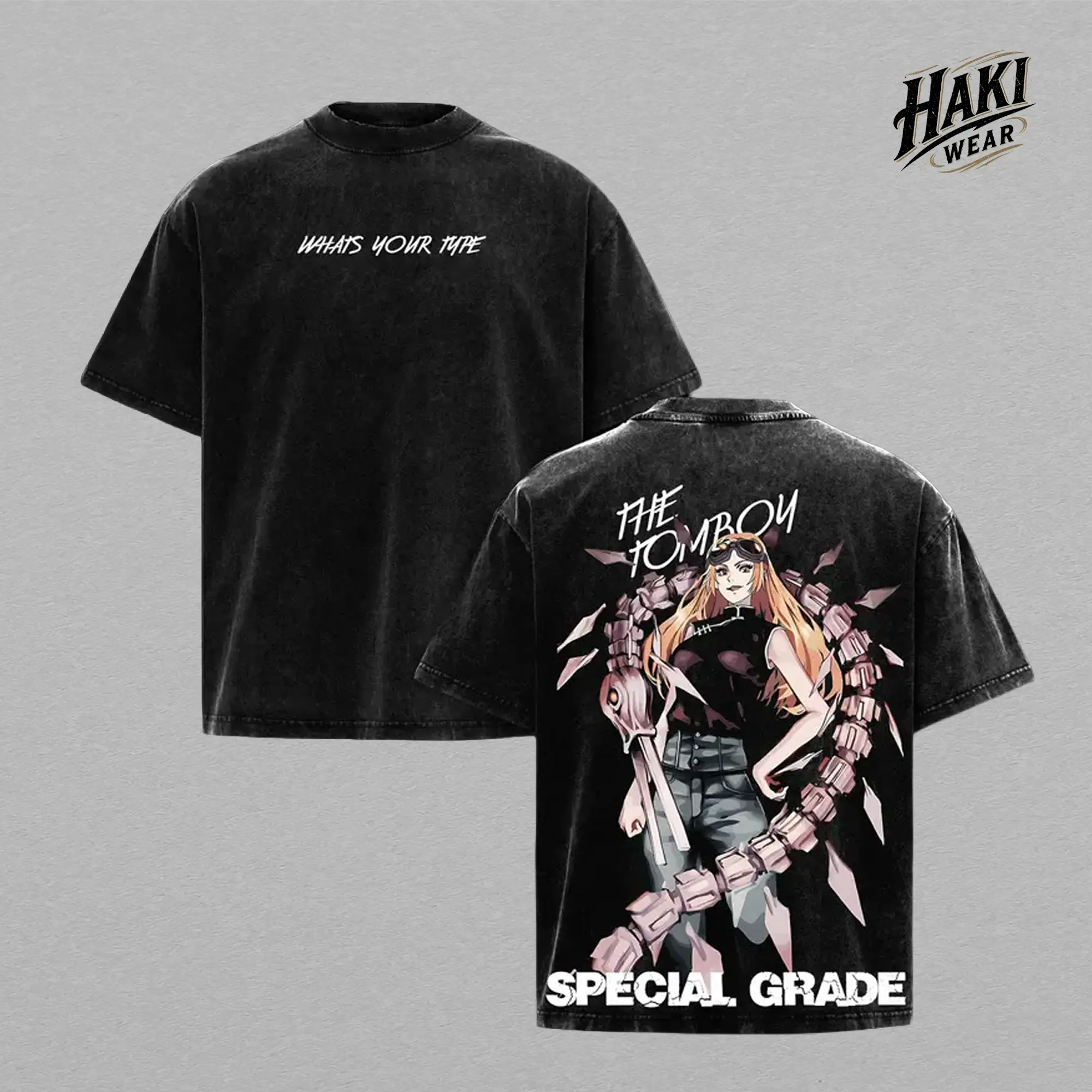 YUKI TSUKUMO – SPECIAL GRADE TEE Jujutsu Kaisen Anime Vintage Washed Tee Heavenly Restriction Graphic Oversize Heavyweight Cotton T-shirt Unisex Gift For JJK Fan Dark Anime Fashion Clothes Menswear