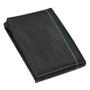 VEVOR Weed Barrier Landscape Fabric, 3*100FT Heavy Duty Garden Weed Fabric, Woven PP Weed Control Fabric, Driveway Fabric, Geotextile Fabric for Landscaping, Ground Cover, Weed Blocker Weed Mat, Black