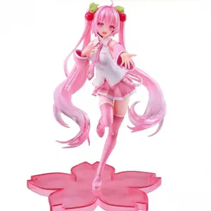 21 cm Anime Hymn Virtual Future Rose Cherry Blossom Tip Hadas Malawilas Kawaii Character PVC Model Juguetes regalos de muñecas