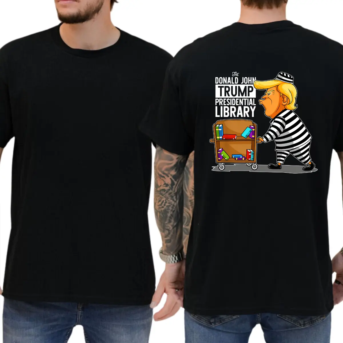 The Donald John Trump Presidential Library T-shirt, Funny Shirts, Democrat Shirt, Liberal Tee, 8647 Shirt