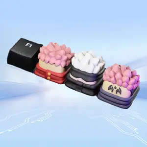 Anime Caps Lock Key Compatible for QWERTY Keyboards - Cute Chibi Anime Character, Durable SA Height Keyboard Accessory, Computer Typing Gift for Anime Fans & Typists (Caps Lock Replacement)