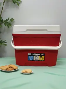 Igloo 28 QT Laguna Ice Chest Cooler, Red White,41 Can Capacity
