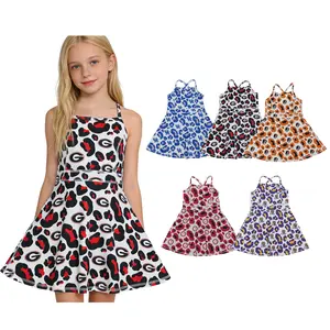 Youth Girls Baseball Jersey Dress – Cute Athletic Uniform for Softball & Sports, Breathable Casual Team Outfit for Kids