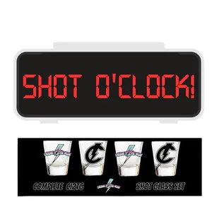 Charge It 2 The Game - 4-Pack Shotglasses for Drinks - Drinkware for Party friend gift Birthday Birthday Sturdy