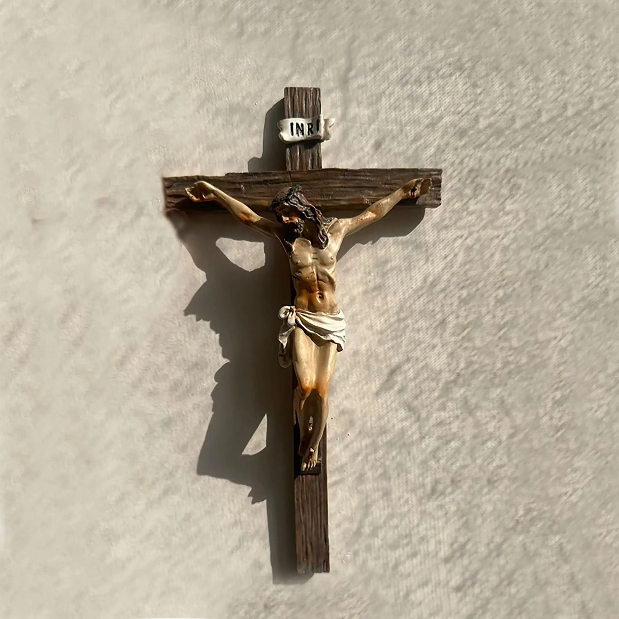Inspiring Jesus Christ Home Decor, Stylish Religious Decor, Catholic Cross Wall Art, Spiritual Wall Decor, 9.65 Inch High Religious Gift, Renaissance Handmade Sculpture, Religious Decorations, Crosses Wall Decor