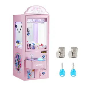 fathersdaygift  VEVOR Claw Crane Machine, Medium-Sized Arcade Game Machine with Light Sound, Adjustable Steel Claws, Precise Toy Candy Grabber Prize Dispenser Vending Toy, for Commercial Home Parties Cinema, Pink