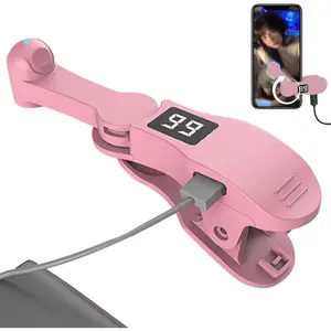 Compact Portable Digital Auto Clicker Mobile Accessory - 1-99 Adjustable Speed Smartphone Tapper, 180° Rotating Simulated Finger Screen Clicker, Silent Clip-On Tech Accessory with Easy Installation