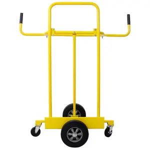 1000lbs Steel Panel Cart & Drywall Sheet Dolly: Effortless Single - Handed Handling, Anti - Slip Secure Transport, Smooth Rolling with Braked Castors, and Ultra - Durable for Daily Use