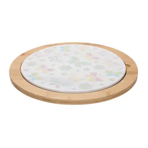 Temp-tations Seasonal 15" Lazy Susan with Stoneware Insert