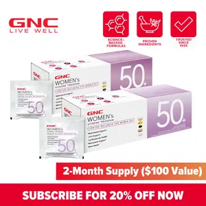 GNC 2-Pack Bundle: Women's 50+ Vitapak,60 day supply, 5-IN-1, Multivitamin, Overall Wellness, healthcare, Dietary Supplement, Jumpstart